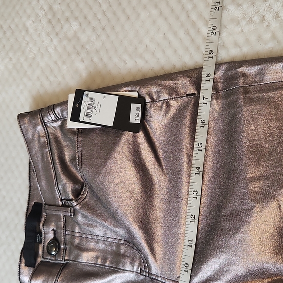 GUESS WOMENS METALLIC, SILVER SKINNY JEANS SIZE W:28 L:29  NEW WITH TAGS - Picture 11 of 14